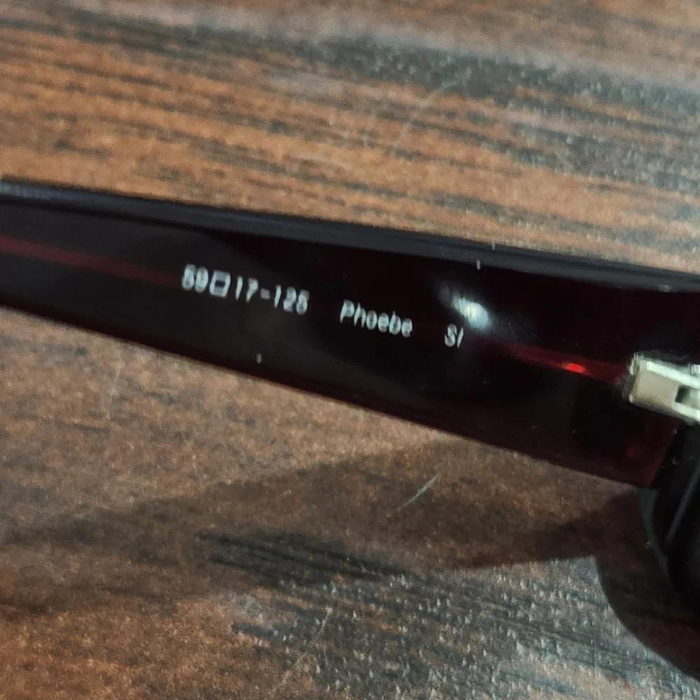 Oliver Peoples Sunglasses Burgundy Frames w/ Gradient Brown Lenses